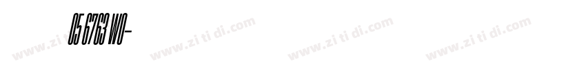 耳今楷05 6763 W0字体转换